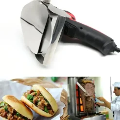 Grillkniv - BBQ Spydskærer - Rustfrit Stål - Manuelt - 2-pak - Rød Online