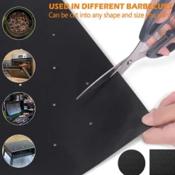 Grillmåtte med huller non-stick Sort 5-pak Best