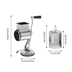 Grøntsagsrivjern, Manuel Køkken Skiver, 5-Blads Design,Sølv Hot