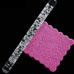 høj kvalitet akryl kagerulle dej kagerulle fondant modellervoks rulle gør-det-selv kage 05# Clearance