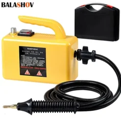 Damprensere>Højtryks damprenser - Håndholdt steamer - Effekt 2600 W - Rengøring af fuger & fliser - Bilinteriør & hjem - EU-stik 220 V - Gul