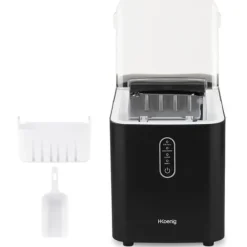 HKoeNIG ismaskine - KUB14 - Op til 12 kg isterninger om dagen - 7 til 9 minutters produktion - Sort Sale