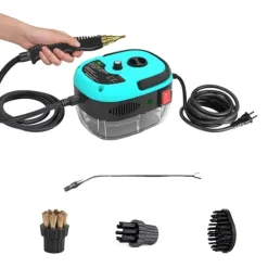 Damprensere>Håndholdt Damprenser, Kraftfuld Rengøring, Alsidige Anvendelser,Blå, 220 V