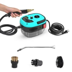 Damprensere>Håndholdt Damprenser, Kraftfuld Rengøring, Alsidige Anvendelser,Blå, 220 V