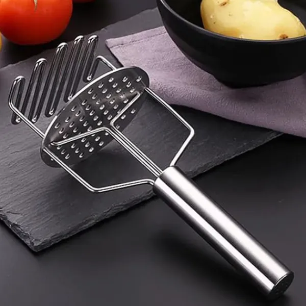 Holdbar kartoffelmoser i rustfrit stål med dobbelt lag - nem kartoffelmos Online