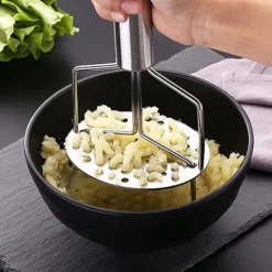 Holdbar kartoffelmoser i rustfrit stål med dobbelt lag - nem kartoffelmos Online