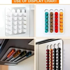 Holder i rustfrit stål til Nespresso-kapsler New