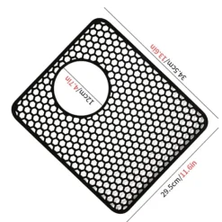 Honningkage-vaskemåtte med sideafløb - Sort Hot