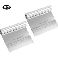 Køkkenskrabere>Husholdnings Rustfrit Stål Kagedejskraber Med Vægt Køkken DIY Bageværktøj