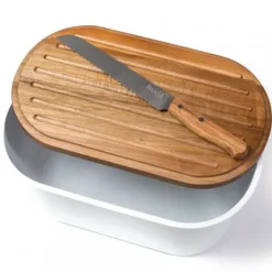 HUSLA BRØDBAGER MED SKÆREBRÆT OG KNIV 73940
