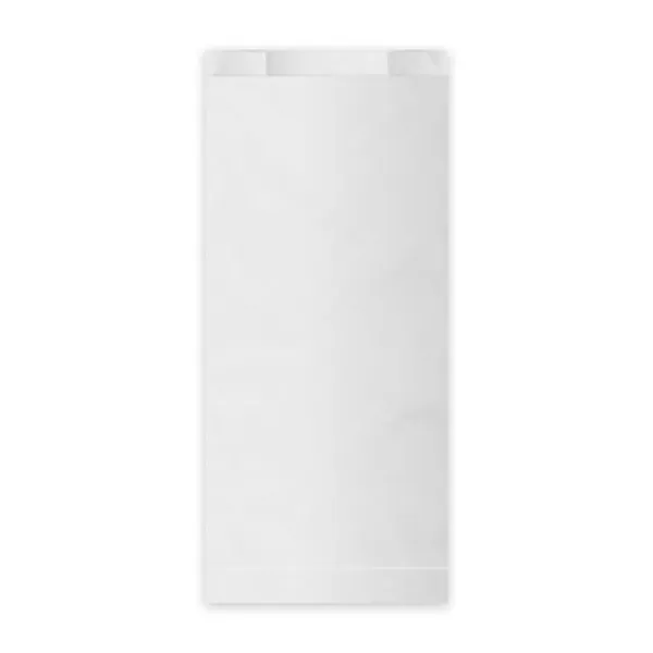 Brødkasser & Brødposer>Hvid papir morgenmadspose 2,0 kg 14+7 x 32 cm 100 stk.