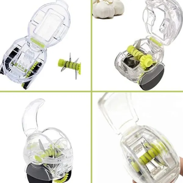 Hvidløgshakker Hvidløgssnitter Rullende Manuel Hvidløgsknuser med Hjul Køkkengadget Værktøj Sale