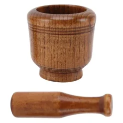 Hvidløgskværn skål Jujube træurt knuseskål Multipurpose krydderikværn til husholdningsrestaurant Clearance