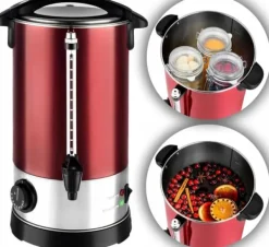 Kopvarmer>2-i-1 AUTOMATISK PASTEURISERENDE VIN- OG ØLKEDEL 6,8L 950W