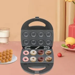 6‑i‑1 multifunktionelt vaffeljern & pandekagemaskine, sandwichmaker, 750 W, dobbelte varmeplader, foldbar, sort Sale