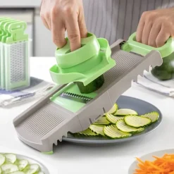 Mandolin- & Rivejern>6-i-1 sammenfoldelig mandolin rivejern Choppie InnovaGoods