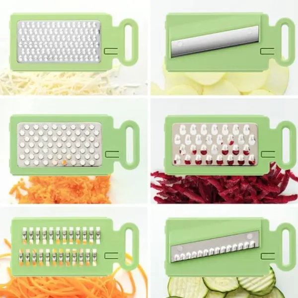 Mandolin- & Rivejern>6-i-1 sammenfoldelig mandolin rivejern Choppie InnovaGoods