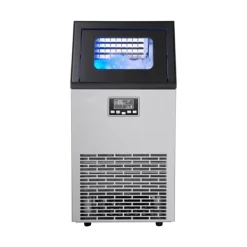 IJsblokjesmachine - Commerciële IJsmachine - Capaciteit 45 kg/dag - Opslag 13 kg - Vrijstaand of Onderbouw - RVS - LED-display - Zelfreinigend New