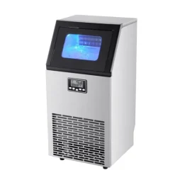 IJsblokjesmachine - Commerciële IJsmachine - Capaciteit 45 kg/dag - Opslag 13 kg - Vrijstaand of Onderbouw - RVS - LED-display - Zelfreinigend New