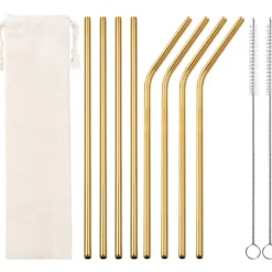 INF Rustfrit stål halmsæt 11-delt sæt Hot