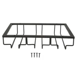 Iron Art omvendt vinglasholder i europæisk stil, hængende vinglasstativ under skab, sort Discount