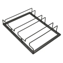 Iron Art omvendt vinglasholder i europæisk stil, hængende vinglasstativ under skab, sort Discount