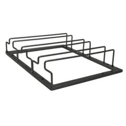 Iron Art omvendt vinglasholder i europæisk stil, hængende vinglasstativ under skab, sort Discount