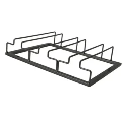 Iron Art omvendt vinglasholder i europæisk stil, hængende vinglasstativ under skab, sort Discount