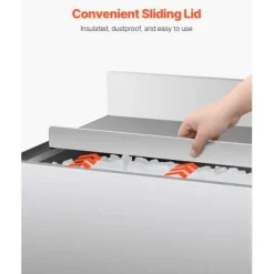 Isbeholder, 78,4 L, 76,1x48,3x93,7 cm, rustfrit stål Discount