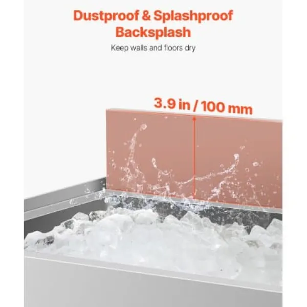 Isbeholder, 78,4 L, 76,1x48,3x93,7 cm, rustfrit stål Discount