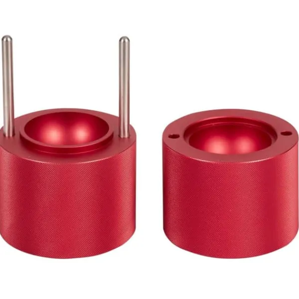 Ishulsform, 2,4" Isboldsproducent i letvægtslegering, til 60 mm is-sfærer. Inkl. tang og drypbakke - perfekt til whisky, cocktails og fester. Hot