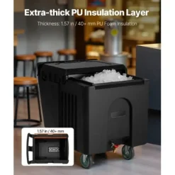 Iskasse, 80x58x74 cm isoleret med hjul, opbevaring