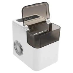 Isproducenter>Ismaskine, Hurtig Isproduktion, Kompakt Design,EU, HVID