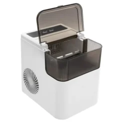 Isproducenter>Ismaskine, Hurtig Isproduktion, Kompakt Design,EU, HVID