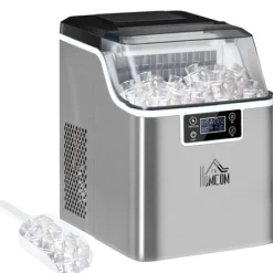 Isproducenter>Ismaskine, 25,2x36x37,1 cm, Sølv