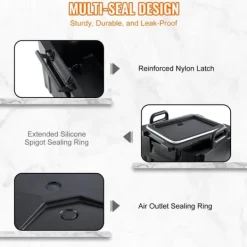 Isoleret drikkevaredispenser, 10 gallon, fødevaregodkendt LL9450UP til kolde og varme drikke. Termisk køler med to-trins hanehåndtag. Clearance