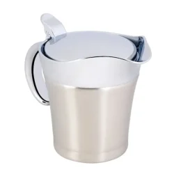 Isoleret sovsekande i rustfrit stål - dobbeltvægget, termisk, 450 ml (lille)