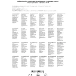 Isspand, Is spand, Ice spand - Mousserende Vine - Champagnekøler - Champagne Skål - rustfrit stål Outlet