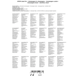 Isspand, Is spand, Ice spand - Mousserende Vine - Champagnekøler - Champagne Skål - rustfrit stål Outlet