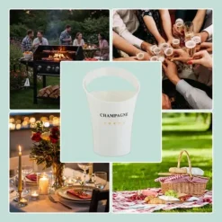 Isspand, 29,5x21,5x23,5 cm, Hvid Clearance