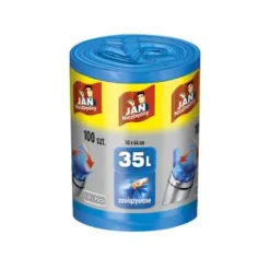 Jan Niezbędny Easy-pack affaldsposer med binding, blå, 35 l, 100 stk. Outlet