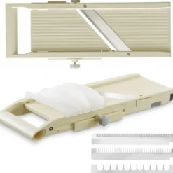 Japansk mandolinskærer til skiver af stolper, 3 udskiftelige Shogun-blade 380 x 158 mm Clearance