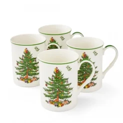 Kaffe- & Teservicer>Juletræskrus 22cl, 4-pak - Spode