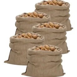 Opbevaringsposer Til Hjemmet>Jutesække 5 stk. 100x110 cm - Økologiske og multifunktionelle | Størrelse: 100x110 cm | Vægt: 340 g/m²