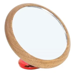 Kaffemaskiner Til God Kaffe>Kaffeflödeshastighet Observation Reflekterande spegel Valnöt 360 grader roterbar visuell extraktion Kaffeshot Spegel Röd