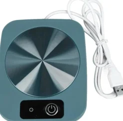 Kopvarmer>Kaffekopvarmer, 55℃ Smart konstant temperatur koppude USB-drevet mælkekopvarmerpude, velegnet til hjemmekøkken og kontor (grøn)