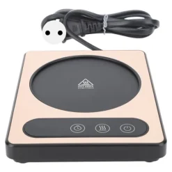 Kopvarmer>Kaffekopvarmer 36W Touch Control 12h Timing Smart Kaffekrus Varmeapparat til Kaffe Drik Mælk Te Varm Chokolade Guld EU Stik 220V