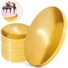 Serveringsfad & Skåle>Kagebrætbund Guld 26 cm 2 cm Sæt 10 stk. Kagetromle Rund Premium Brand4Cake