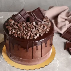 Serveringsfad & Skåle>Kagebund, gylden rund kage, 30 cm