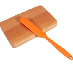 Kagecreme Smør Spatel Blande Dejskraber Børste Silikone Bageværktøj Orange Best